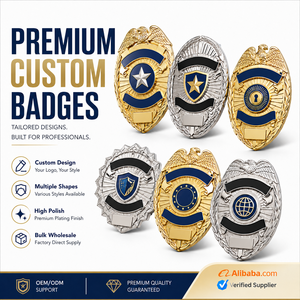 Pin de Seguridad Personalizado al por Mayor para Guardias de Seguridad, Insignia Metálica con Logotipo y Cartera - Product Image 3