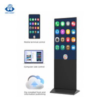 Venta caliente 85 pulgadas Windows Android pantalla táctil interior soporte de suelo LCD publicidad Monitor pantalla Digital señalización tienda minorista