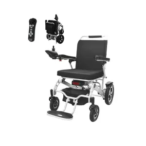 KRYL tıbbi ekipman hafif taşınabilir elektrikli uzaktan kumanda engelli insanlar için katlanır güç tekerlekli sandalye