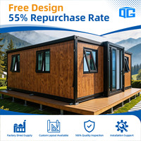 Conteneur en acier extensible préfabriqué personnalisable de conception moderne maisons couleurs exclusives pour l'école appartement centre commercial cuisine bureau
