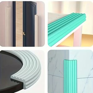 Nouveautés Protection des bords en mousse en forme de W rose pour la sécurité des enfants-Bande de coussin d'angle de meuble durable pour la protection de la maison et du bureau - Product Image 5