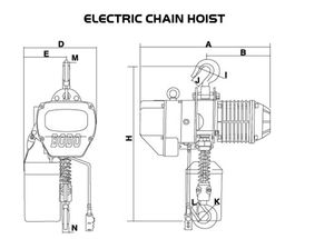 Harga Rendah 1 Ton 2 Ton 3 Ton 5 Ton Polipasto Electrico De Cadena 1 T 2 T 3 T 5 T Pengangkat Kerekan Rantai Elektrik dengan Kait - Product Image 5