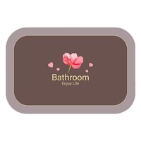 Tapis de bain en PVC transfrontalier en gros, absorbant l'eau, résistant à la saleté, antidérapant, durable, pour entrée, salle de bain et toilettes