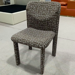 Chaise multifonctionnelle moderne et minimaliste en tissu/cuir pour coin coiffeuse d'appartement de luxe et salle d'attente de salon de manucure haut de gamme - Product Image 5