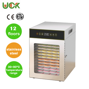 Deshidratador de Alimentos Inteligente de 12 Bandejas con Temporizador Ajustable, de Acero Inoxidable para Uso Doméstico, 30–90 ° Rango de Temperatura C para Carne, Frutas y Alimentos - Product Image 1