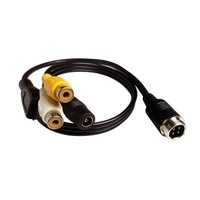 Connecteur d'aviation femelle GX12 GX16 avec câble électrique de 1 m pour système vidéo automobile et connexion de caméra de recul