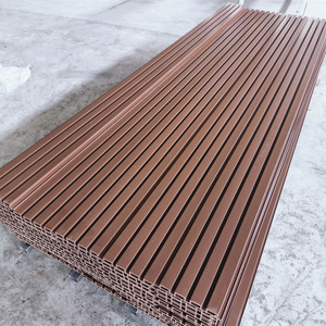 แผ่นผนังลายร่อง WPC PVC แผ่นผนังพลาสติกคอมโพสิต ประเภทผลิตภัณฑ์สำหรับฝ้าเพดานและพื้นระเบียง - Product Image 4