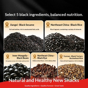 Bastoncini di Riso Nero ai Cinque Gusti 200g, Rotoli di Riso Integrale con Sesamo Rosso in Confezione - Product Image 3