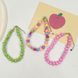 Collares para Mascotas Y2K Kawaii, Lindos Collares de Perro con Cuentas de Corazón Coloridas, Gargantilla para Mascotas, Collares para Perros y Gatos, Accesorios de Joyería - Product Image 6