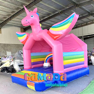 Toboggan aquatique gonflable licorne rose avec piscine à jets d'eau, château aquatique <span class=keywords><strong>pour</strong></span> usage domestique, <span class=keywords><strong>pour</strong></span> enfants et adultes, fête d'<span class=keywords><strong>anniversaire</strong></span> - Product Image 5