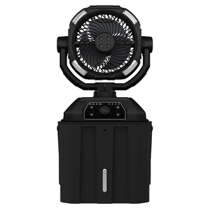 6L Portable <b>Misting</b> <b>Fan</b> DC Motor Oscillating Water Mist Cooler Outdoor Use Plastic Body Remote Control Battery Powered More Five - Product Image 3