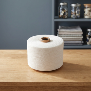 Fil à tricoter de qualité supérieure en mélange de polyester, coton et modal, filé à anneaux, absorbant l'humidité, pour le tissage et la couture textiles - Product Image 5
