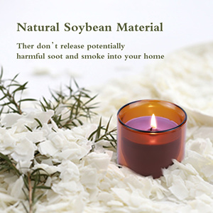 Tiempos románticos Ventas al por mayor Decoración de lujo para el hogar Vela de cera de soja en tarro de vidrio transparente Vasos coloridos con aroma navideño - Product Image 6