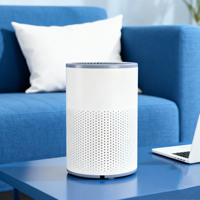 Purificateur d'air intelligent HEPA 13 avec filtre électrostatique, charbon actif et aromathérapie, en métal, pour la maison, mini, de bureau, électrique, US
