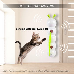 Otomatik Köpekbalığı Avlama Oyuncağı - Tüylü ve Hareketli Kuyruklu - Kediler için İnteraktif Av Oyunu - Product Image 3