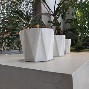 Vaso di fioriera Bonsai del produttore cinese per giardino e uso esterno colore bianco succulento e vasi di fiori con foro di drenaggio - Product Image 3