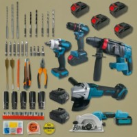 Ensemble de 5 mini-perceuses électriques sans fil, kit de perceuse à percussion, acier inoxydable, outils électriques de haute qualité pour le bricolage, le travail du bois, la maison