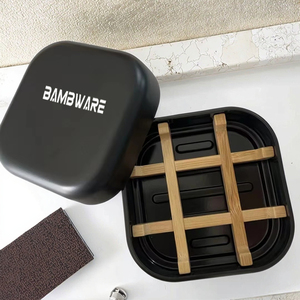 Caja <span class=keywords><strong>de</strong></span> jabón <span class=keywords><strong>de</strong></span> bambú ecológica <span class=keywords><strong>con</strong></span> bandeja <span class=keywords><strong>de</strong></span> drenaje <span class=keywords><strong>de</strong></span> agua <span class=keywords><strong>de</strong></span> bambú extraíble para viajes, jabonera <span class=keywords><strong>de</strong></span> madera natural para pastillas <span class=keywords><strong>de</strong></span> jabón cuadradas - Product Image 4