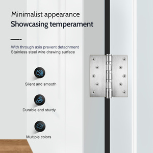 लकड़ी के दरवाजे के लिए उच्च गुणवत्ता वाले टिकाऊ 304 स्टेनलेस स्टील आधुनिक बट हिंज लकड़ी के दरवाजे के लिए अलमारियाँ 3 साल की वारंटी मॉडल 4.543 - Product Image 6