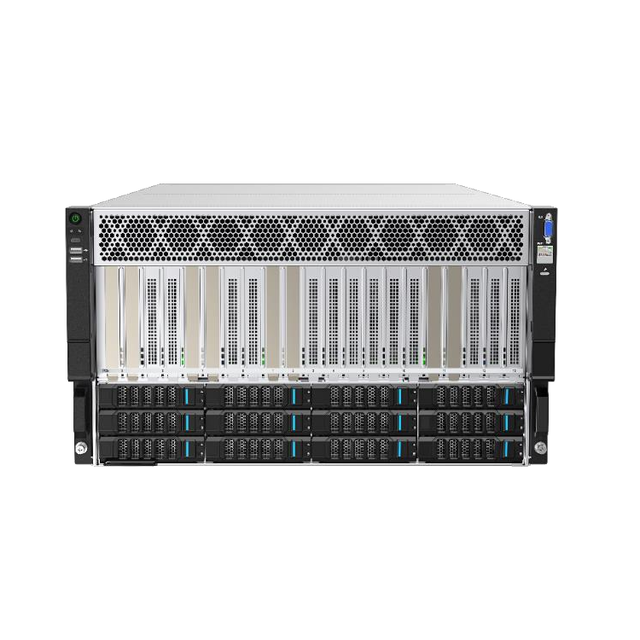 High-Bandwidth 6U Dual-channel Rack-Mounted GPU Server 50% Bandwidth Increase 11-PCIe Intel Xeon 8-Quad-Width GPUs 32GB Stock