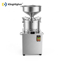 Moulin colloïdal commercial pour la fabrication de beurre de cacahuète, broyeur de pâte de noix en acier inoxydable, machine à tahini et cacao, pour produits alimentaires