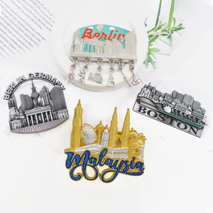Aimant de réfrigérateur en métal personnalisé, impression 3D manuelle, différentes formes, logo, souvenir de la fabrique de boîtes de conserve de Berlin, haute qualité - Product Image 1