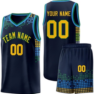Ensemble de vêtements de basketball personnalisés, nom et numéro de l'équipe, impression par transfert thermique personnalisée pour adultes unisexes, cadeau pour les fans, spandex/coton - Product Image 3