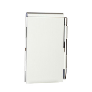 HK Promotional A7 Hardcover Pocket Notebook <strong>Mini</strong> Aluminum <strong>Metal</strong> Cover <strong>with</strong> Pen 60 Thermal-Bound Inner Pages - Product Image 6
