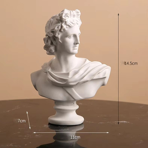 Esculturas Artísticas de Resina de Estilo Nórdico, Figuras Griegas Famosas, Busto Romano, <span class=keywords><strong>Estatua</strong></span> de <span class=keywords><strong>David</strong></span>, Venus, para Decoración de Escritorio, Estudio y Hogar - Product Image 6