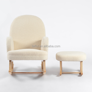 Silla Mecedora Moderna de Madera para Bebés, para Lactancia Nocturna, Diseño Portátil - Product Image 4