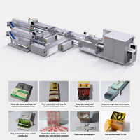 Machine entièrement automatique pour l'agencement des bâtonnets de viande pour chiens/chats sur une ligne de cartonnage