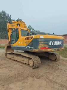 Excavatrices Hyundai d'occasion en bon état, Hyundai 275lc -9t 27 tonnes, excavatrice sur chenilles d'occasion, accessoire tarière d'origine - Product Image 3