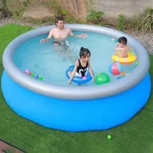 2023 Cheap Factory Price Round Pool Swimming Outdoor Inflatable Above Ground Big Swim Pool For Family