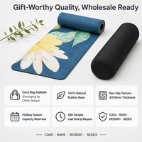 Tapis de yoga Tigerwings antidérapant, conforme aux normes CE, RoHS, REACH, CA65, logo personnalisé, écologique, en PU, grand, épais, pour la remise en forme, l'entraînement et les exercices