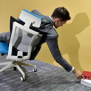 Kingmai — chaise de bureau ergonomique à dossier haut, chaise de bureau en maille, nouveau Design, 2021