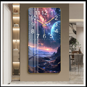 Reloj de Pared con Diseño de Atardecer y Paisaje Marino Azul para Casa de Playa, Hotel Costero, Resort, Pasillo, Sala de Estar - Product Image 3