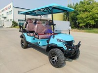 Voiturette de golf électrique EEC COC 7-8 places, modèle RC-05, alimentée par batterie au plomb, avec moteur AC 3/4/5KW, vitesse 40-50km/h, autonomie 90km
