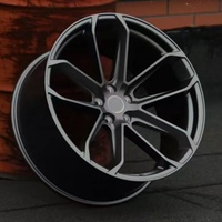 Jantes en alliage satiné noir 5x130 de 19, 21 et 22 pouces pour Porsche Cayman 981 982 718 GT4 Cayenne GTS Turbo Macan