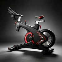 Bicicleta de Spinning Comercial AUGER con Resistencia Magnética, Bicicleta Estática para Ejercicio en Interiores, para Gimnasio o Estudio de Fitness