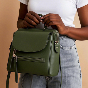 Yüksek kalite özel Vegan PU deri toptan anne <span class=keywords><strong>Mini</strong></span> sırt çantası moda bebek bezi çantası sırt çantası bebekler için - Product Image 3