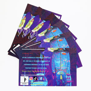 Échantillon <span class=keywords><strong>gratuit</strong></span> de haute qualité, cartes de visite de luxe imprimées en couleur, papier recyclable, carte de visite, carte de remerciement avec logo - Product Image 3