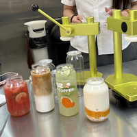 Scelleuse manuelle portable MZH - Conception de table, sans électricité, pour les cuisines domestiques et l'usage commercial, machine à sceller les couvercles de boîtes de conserve