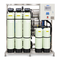 Système complet de traitement de l'eau par osmose inverse portable industriel 500 lph pour la filtration des eaux souterraines