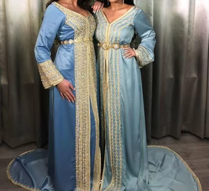 ชุดเพื่อนเจ้าสาวประดับด้วยมืออันงดงามชุดราตรีงานคริสตัลยาวถึงพื้นและหิน - Product Image 4