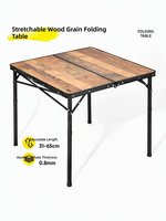 Table de camping pliable à hauteur réglable, portable et extensible, pour pique-nique, repas en plein air, camping, voyage, fête