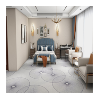 Tapis Axminster en mélange de laine et de nylon provenant d'une usine de tapis chinoise, tapis mur à mur pour chambre d'hôtel 5 étoiles