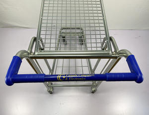 Kualitas tinggi lapisan ganda tidak karat gudang menggunakan troli belanja Supermarket di toko truk tangan - Product Image 5