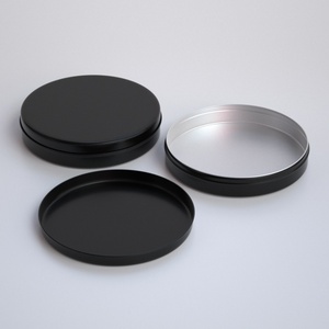 Envase Redondo de Aluminio de 200 ml, Ecológico, para Cosméticos, con Tapa Metálica, para Bálsamo Labial, Cuidado de la Piel y Polvos Sueltos - Product Image 1
