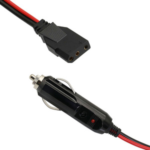 Câble d'alimentation radio CB 3 broches avec rallonge allume-cigare 12V pour talkie-walkie ondes courtes - Product Image 1