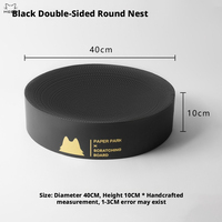 Vente en gros : Lit-griffoir pour chat en carton ondulé double face haute densité, durable, mignon, imprimé multicolore, en forme de bol